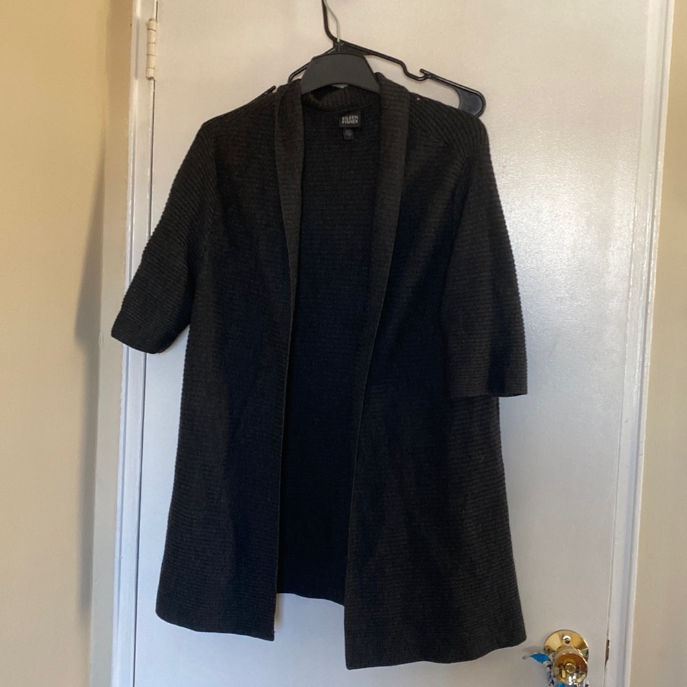 Eileen fisher large gray cardigan
